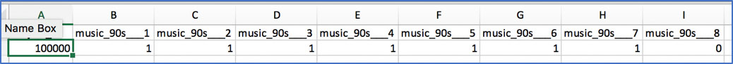 Excel View for Checkboxes