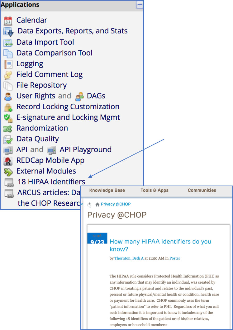 REDCap identifier